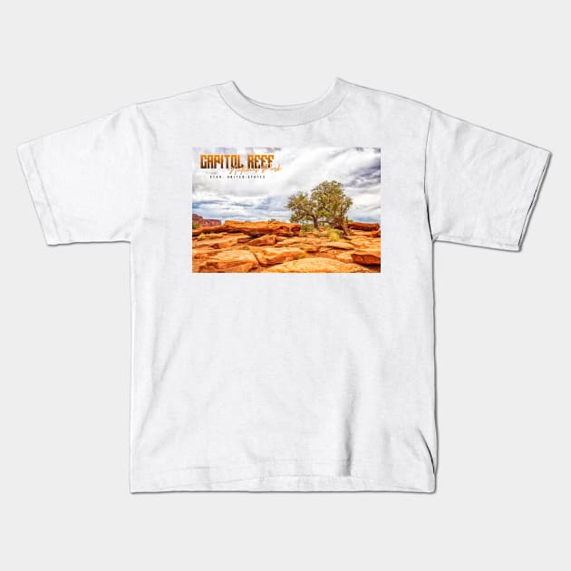 Capitol Reef National Park Kids T-Shirt by Gestalt Imagery